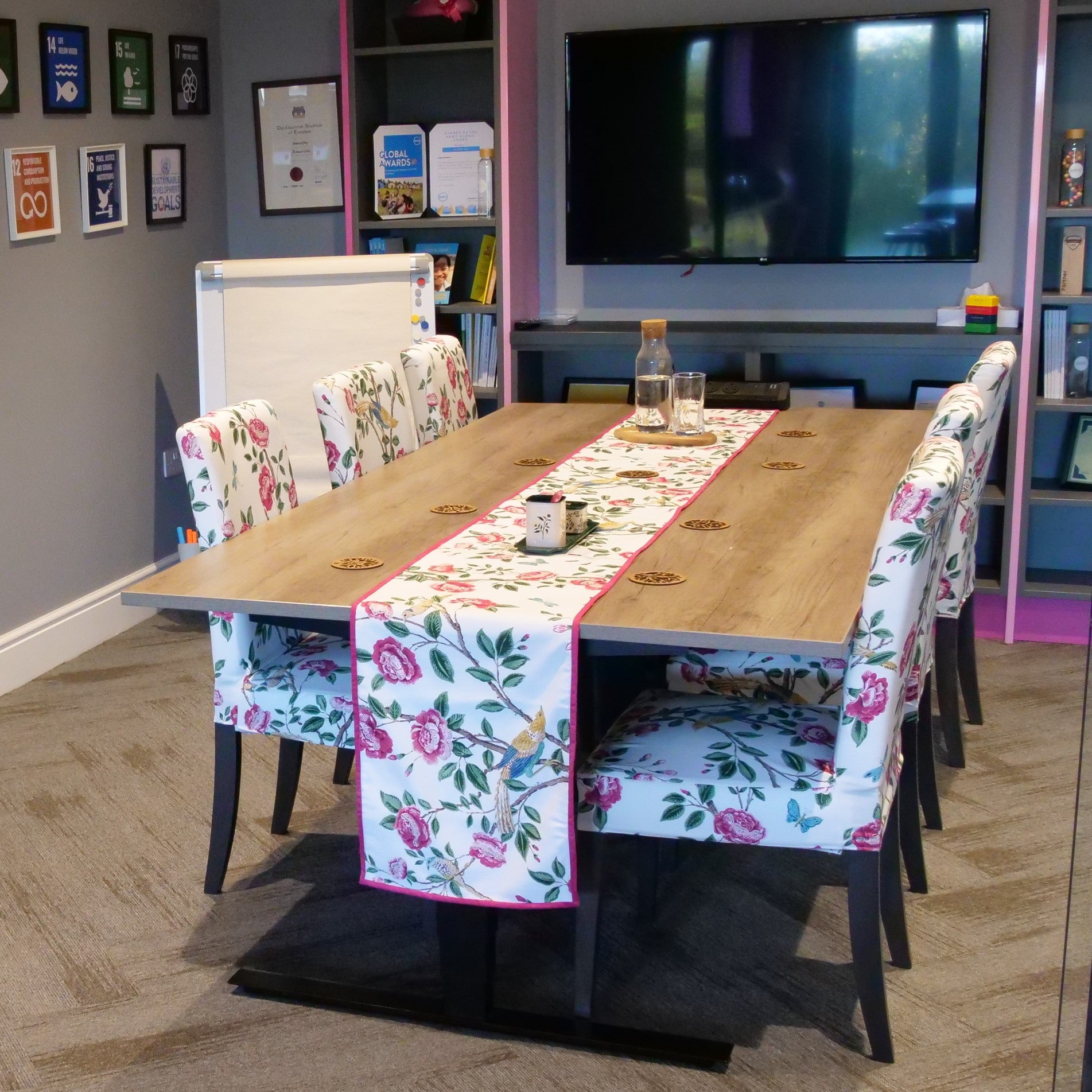 Solna Height Adjustable Conference Table 2.4 x 1.2 m (with Bluetooth control.)