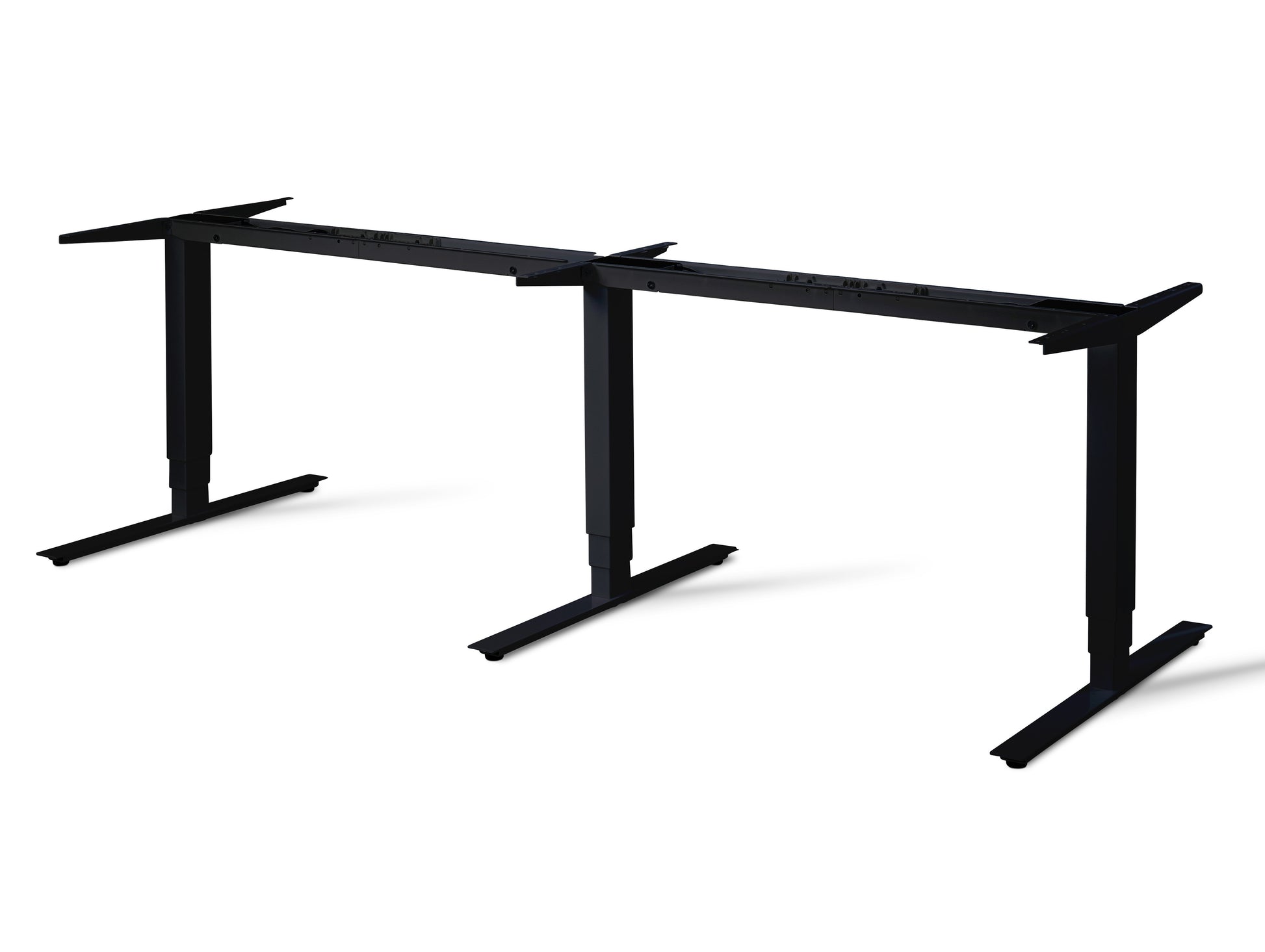 Black Height Adjustable Conference Table Frame.