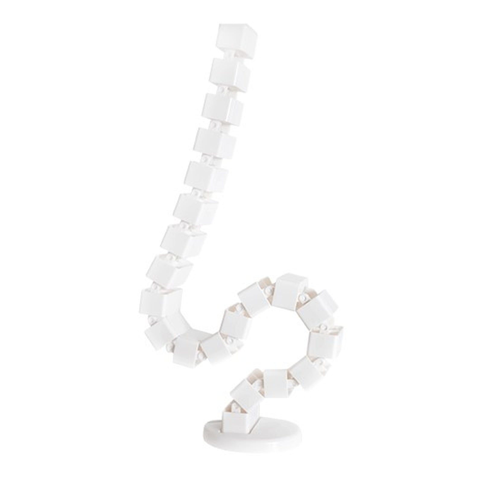 standing desk cable spine white