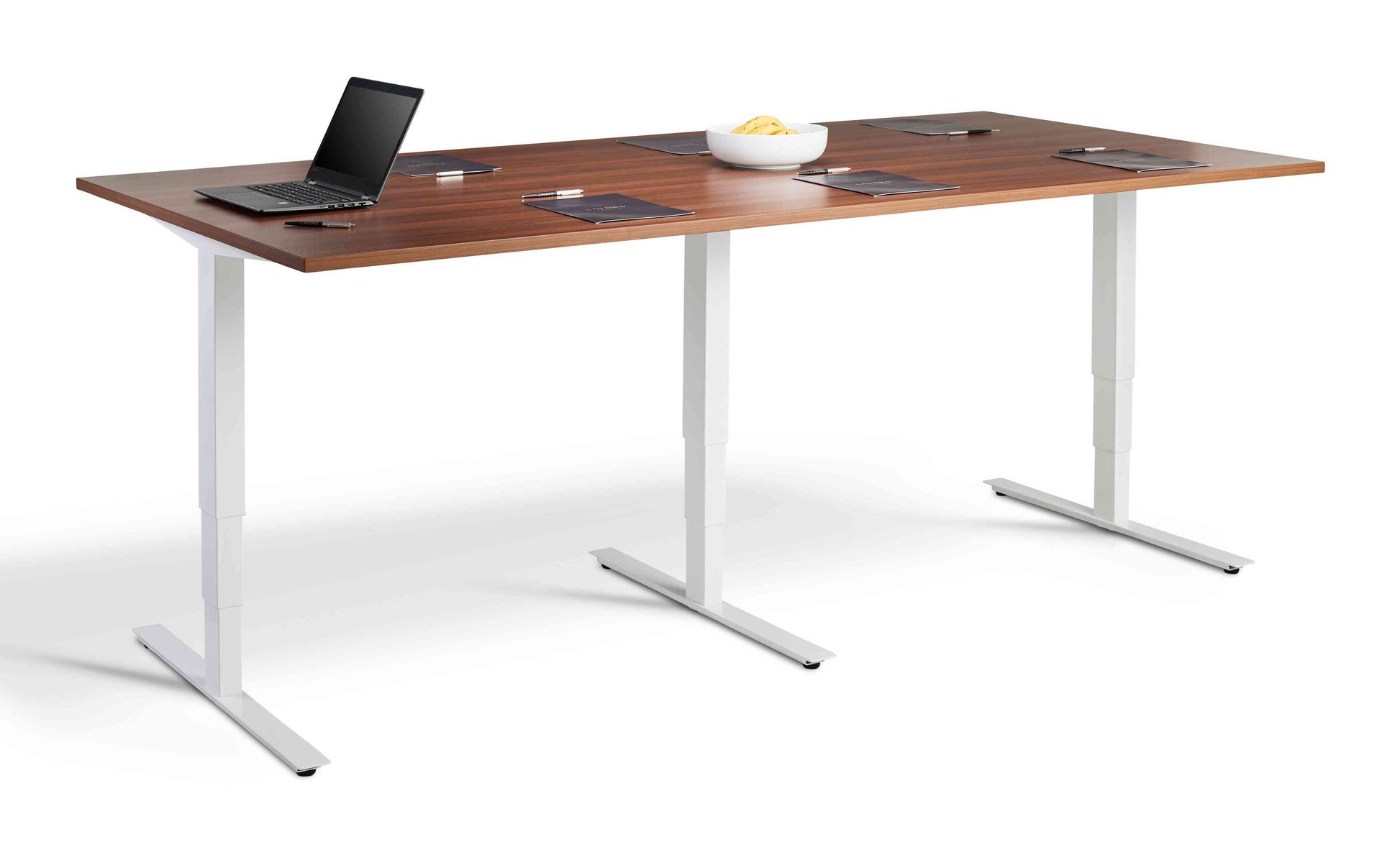 Solna Height Adjustable Conference Table - Black Frame.