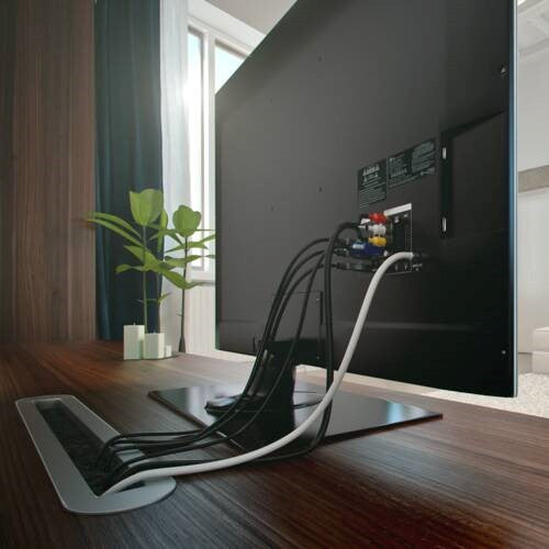 Sorvik Desk Cable Slot silver