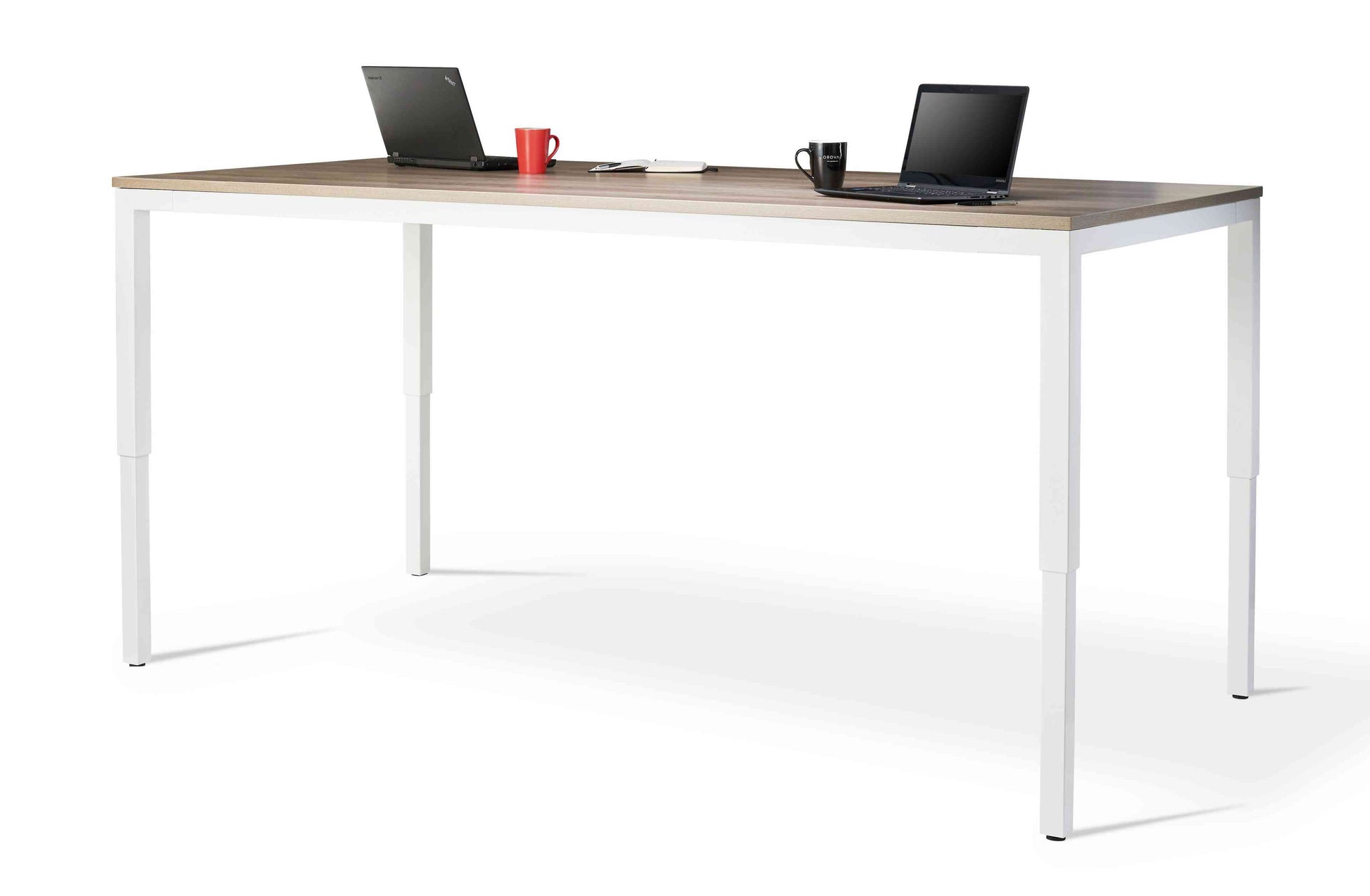 Trosa Height Adjustable Table - Silver Frame.