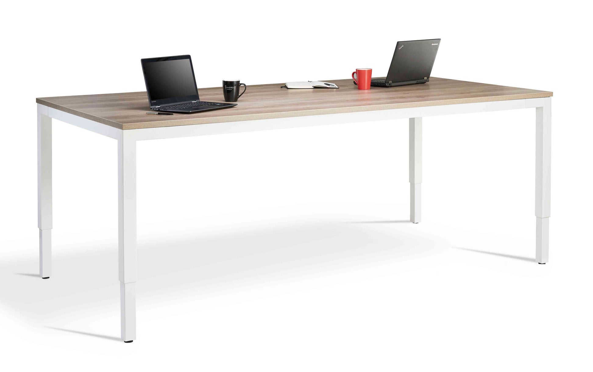 Trosa Height Adjustable Table - Silver Frame