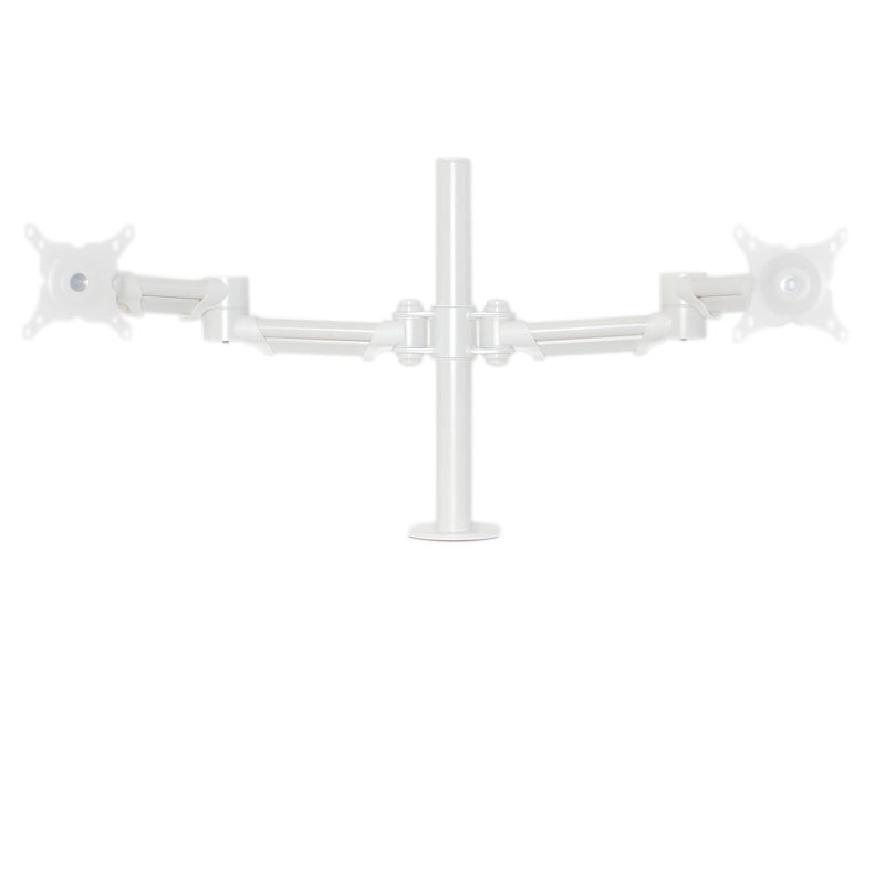 Kalix Twin Monitor Arms in white