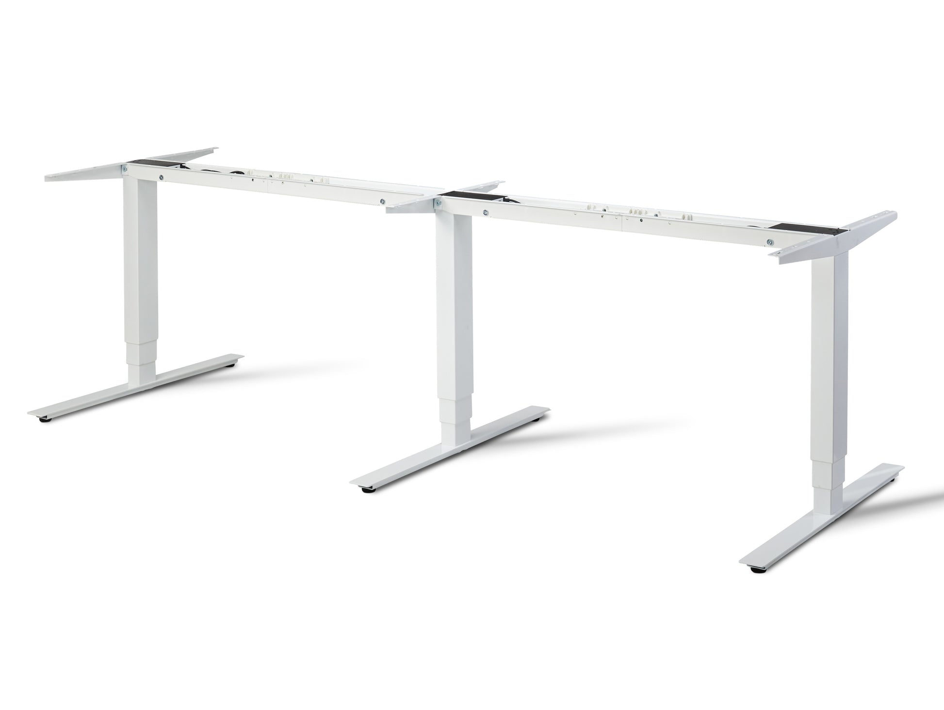 White Height Adjustable Conference Table Frame.
