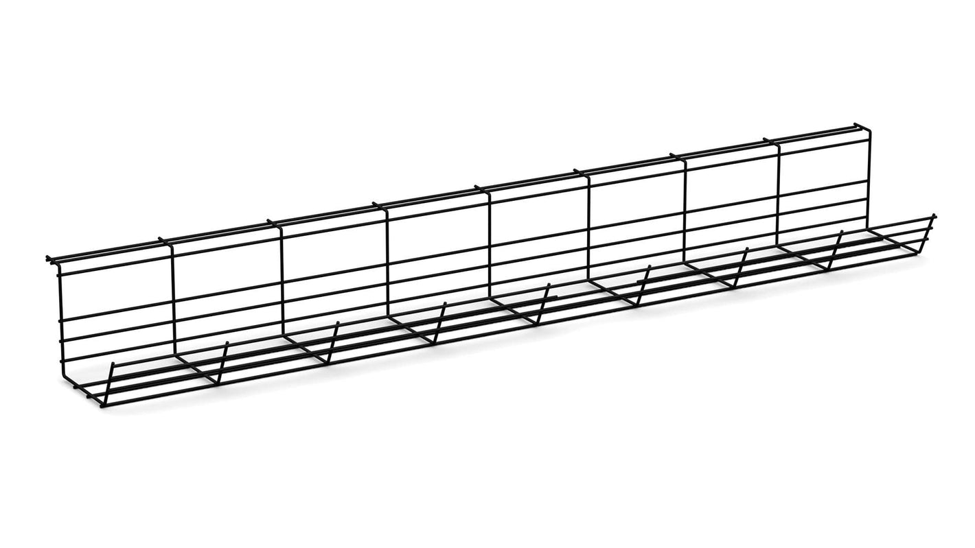 desk wire cable tray in black