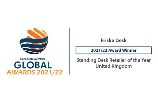 FRISKA awarded "Standing Desk Retailer of the Year (UK) for 2021-22"