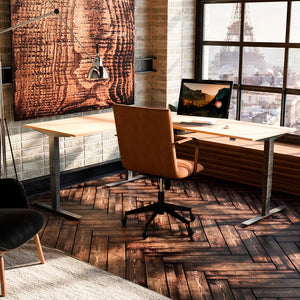 Adjustable Standing Corner Desk Bundle.