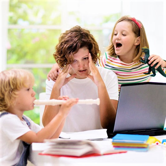 Children playing at home.