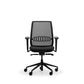 Ystad ergonomic mesh task chair in black, front view