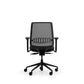 Ystad ergonomic mesh task chair in black, rear view