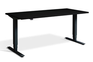 Ultimate – Privilege laminate standing desk with black desktop.