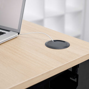 Desk Cable Ports black