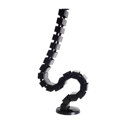 black standing desk cable spine