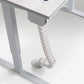 standing desk cable spine white