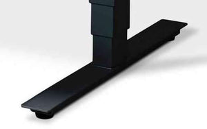 490mm Standing Desk Feet in black