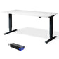 Ultimate – Privilege laminate standing desk with white desktop.