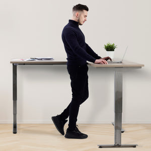 Stockholm Signature Height Adjustable Corner Desk - Frame Only