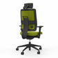Viasit Toleo Upholstered-Back Ergonomic Office Chair in green