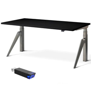 sleek hard wood standing desk