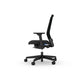 Side view of black Viasit Kickster home office task chair