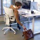 man at desk sitting in Viasit Toleo Upholstered-Back Ergonomic Office Chair
