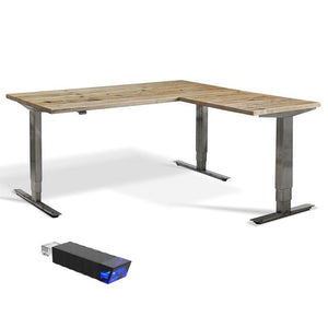 Ultimate Vintage Corner Standing Desk with control.