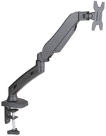 Visby Ergonomic Gas Assisted Single Monitor Arm in black