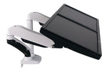 Visby Twin Monitor Arms in white.