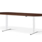 Stockholm Sit-Stand Meeting Table - Rounded-End (with Bluetooth control)