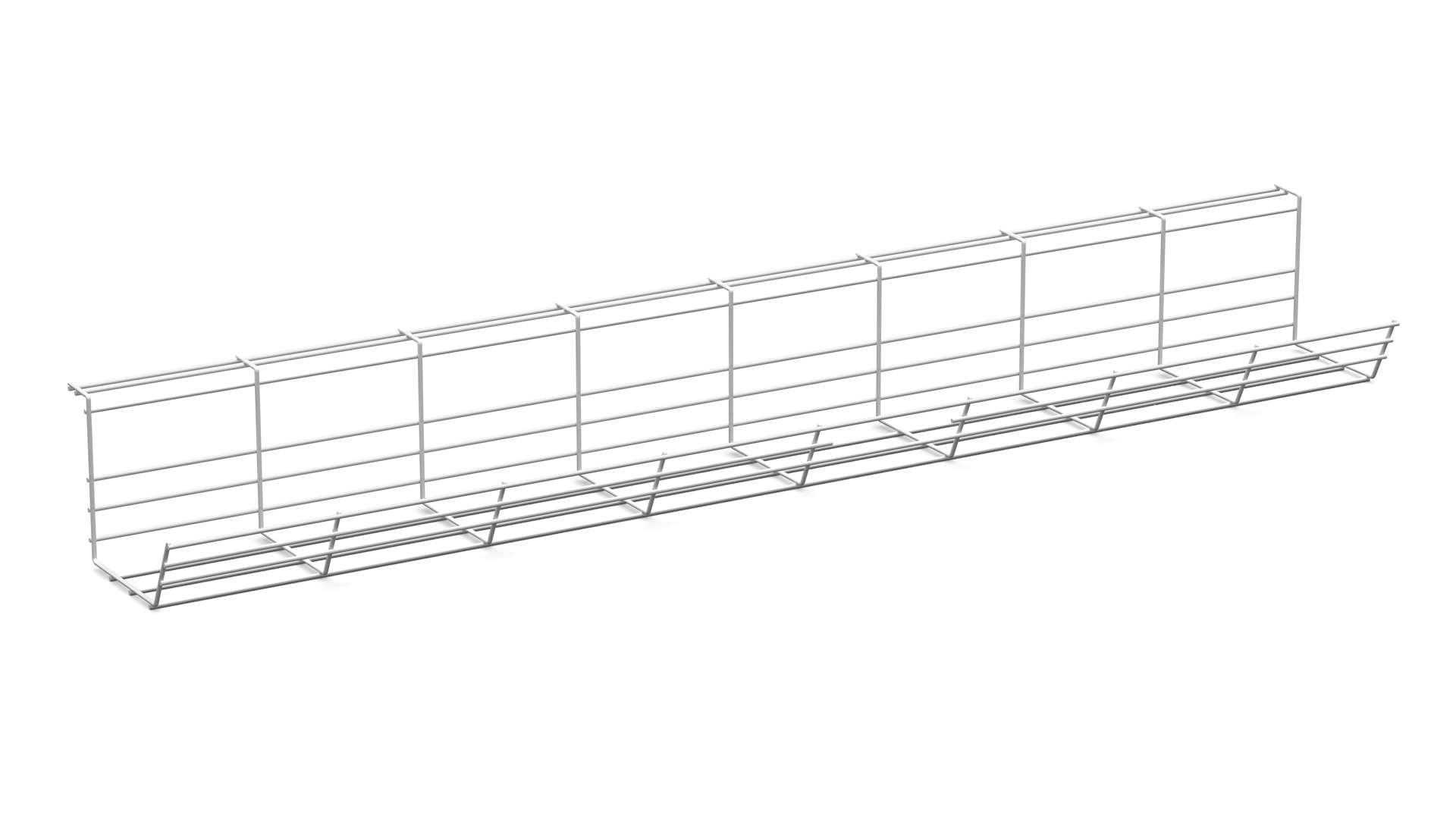 desk wire cable tray in white