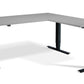 Friska Ultimate Privilege Corner with grey desktop and black frame.